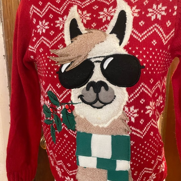 Boys Llama Christmas sweater - Picture 3 of 3